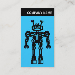 V-koptekst - Foto - Robot - Blue 33CCFF Visitekaartje