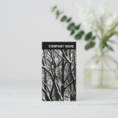 V-koptekst - Foto - Winter Branches Visitekaartje (Staand voorkant)