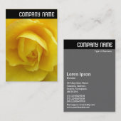 V-koptekst - Gele lisianthus Visitekaartje (Voorkant / Achterkant)