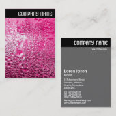 V-koptekst - Steamy roze Visitekaartje (Voorkant / Achterkant)