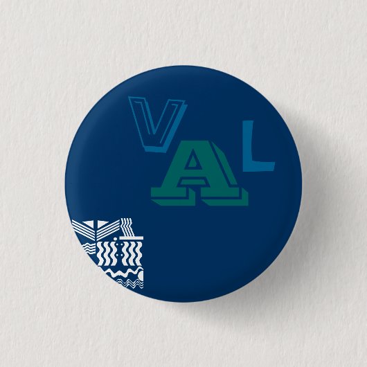 V,L,A RONDE BUTTON 3,2 CM (Voorkant)