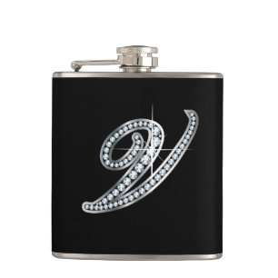 V Manuscript "Diamond Bling"-fles Heupfles
