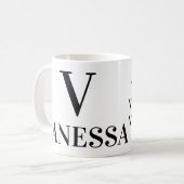 V) NAAM, BRIEF EN POSITIEVE BESCHRIJVING AANGEPAST KOFFIEMOK (Voorkant links)