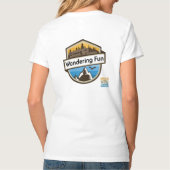 V-Neck Classic T-Shirt van vrouwen die rondzwerven (Achterkant)