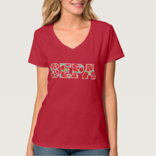 V-Neck SEPA-Roos T-shirt
