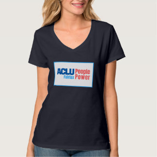 V-Neck voor vrouwen - ACLU PeoplePower Fairfax T-shirt