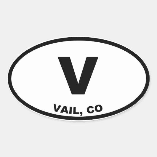 V OVALE STICKER (Voorkant)