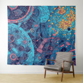 V-Pulse 4 wandtapijt Wandkleed (In Situ (horizontaal))