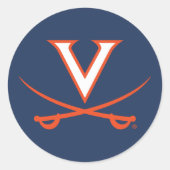 V Saber Ronde Sticker (Voorkant)