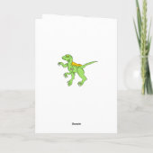 V staat voor Vaccinated Let's Get Together Dinosau Kaart (Achterkant)