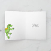 V staat voor Vaccinated Let's Get Together Dinosau Kaart (Binnen)