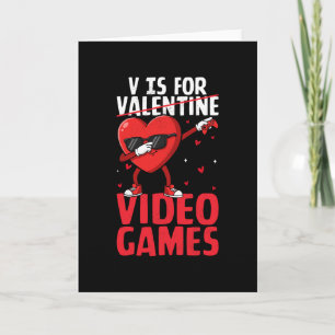 V staat voor videogames, grappige gamerjongens, Va Kaart