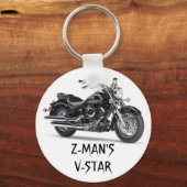 V-Star Bike-sleutels Sleutelhanger (Voorkant)