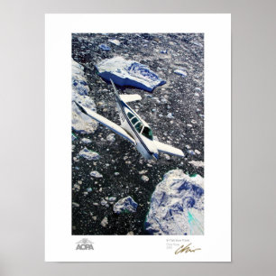 V-Tail over Fjord Galerie Poster