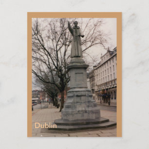 V. Theobold Mathew Monument, Dublin, Ierland Briefkaart