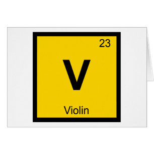 V - Vioolmuziek Chemie Periodiek Systeem Symbool