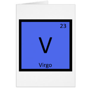 V - Virgo Zodiac Sign Chimie Tableau périodique