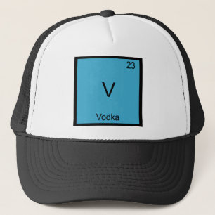 V - Vodka Grappige Chemie Elementsymbool T-Shirt Trucker Pet