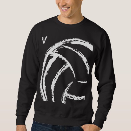 V volleyball (avant et dos) - sweatshirt (Devant)