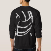 V Volleyball (voor- en achterzijde) - Sweatshirt (Achterkant)