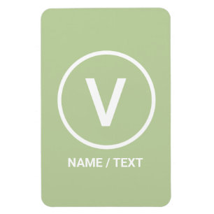 V voor Vegan-dieet, natuurlijk gepersonaliseerd lo Magneet