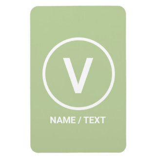 V voor Vegan-dieet, natuurlijk gepersonaliseerd lo Magneet