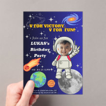  V Voor Victory V Voor Plezier Astronaut Jongen Ve
