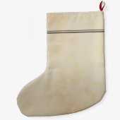 V voor Violet Flower Alphabet Monogram Grote Kerstsok (Achterkant)