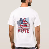 V Vote Front & BK Basic Longsleeve Shirt (Achterkant)