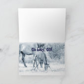 "Va bébé, vas-y ! Carte de vœux (Intérieur)