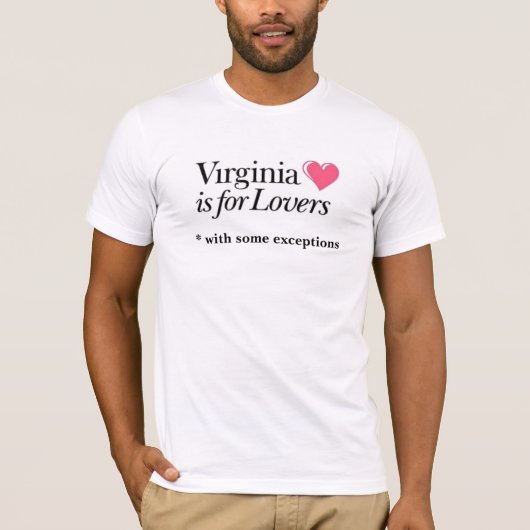 VA is voor Lovers, * met enkele uitzonderingen T-shirt (Voorkant)