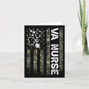 Va Nurse Camouflage Amerikaans vlagpatriottisch ve Kaart
