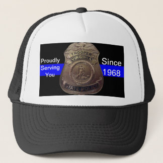 VA State Trooper Thin Blue Line Trucker Pet