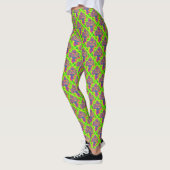 Vaag Rozen afdrukken Leggings (Links)