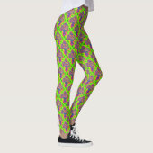 Vaag Rozen afdrukken Leggings (Rechts)