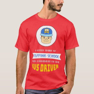 Vaak denk ik aan het overvallen van school, dan he t-shirt