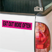 Vaak eten bumpersticker (Op Truck)