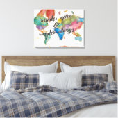 Vaak, Kaart de ander altijd met Citaat Canvas Afdruk (Insitu (Slaapkamer))