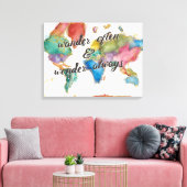 Vaak, Kaart de ander altijd met Citaat Canvas Afdruk (Insitu (Woonkamer))