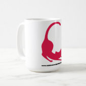 Vaak Katten Logo Roze Koffiemok (Voorkant links)