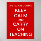 Vaak komt kalm houden en onderwijzen poster (Voorkant)