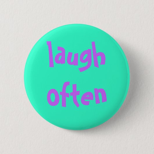 vaak lachen ronde button 5,7 cm (Voorkant)