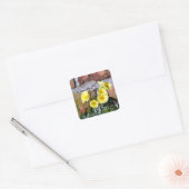 Vaak Primrose Vierkante Sticker (Envelop)