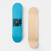 Vaal blauw skateboard (Voorkant)