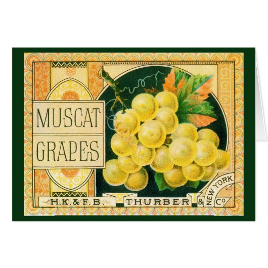 vaalkarbonadekunst, muskaatdruiven (Voorkant Horizontaal)