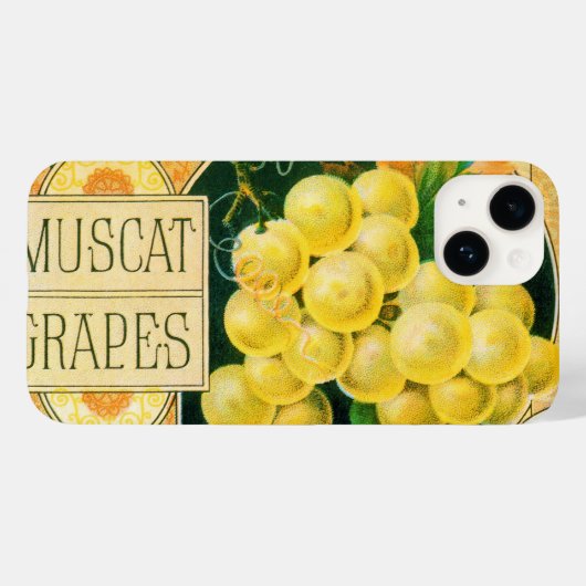 vaalkarbonadekunst, muskaatdruiven Case-Mate iPhone case (Achterkant (horizontaal))