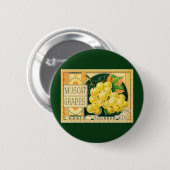  vaalkarbonadekunst, muskaatdruiven ronde button 5,7 cm (Voorkant /achterkant)