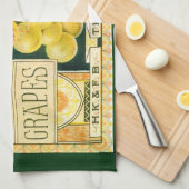  vaalkarbonadekunst, muskaatdruiven theedoek (Quarter Fold)