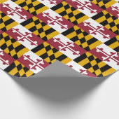 Vaandel van Maryland tegelpatroon Cadeaupapier (Hoek)