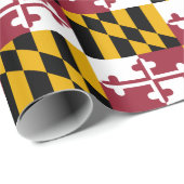 Vaandel van Maryland tegelpatroon Cadeaupapier (Rol Hoek)